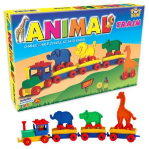 animal train set, blocks for kids 3 years +