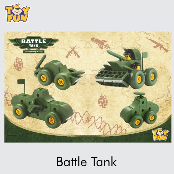 battle tank army blocks for kids 3 years +
