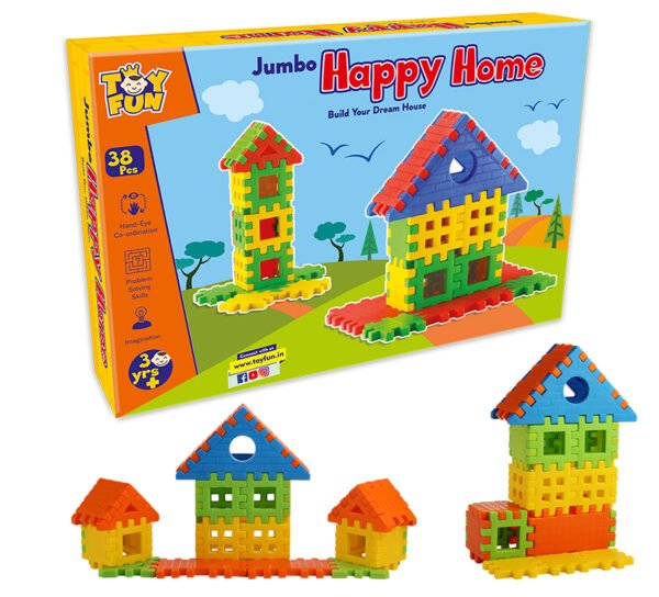 happy home jumbo interlocking house blocks