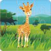 toyfun baby animals jigsaw puzzle baby giraffe in grass