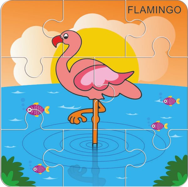 Toyfun jigsaw puzzle birds flamingo