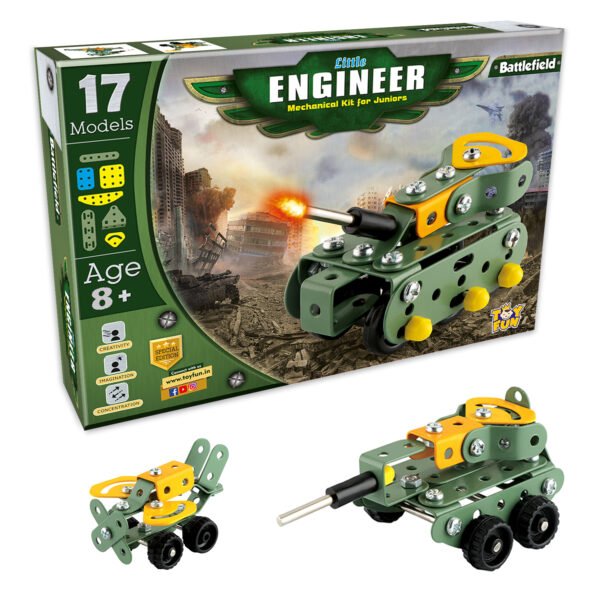 little engineer battlefield construction diy set for kids
