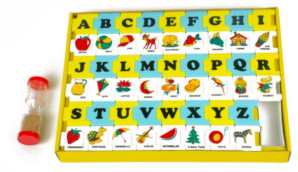 learning abcd puzzle game