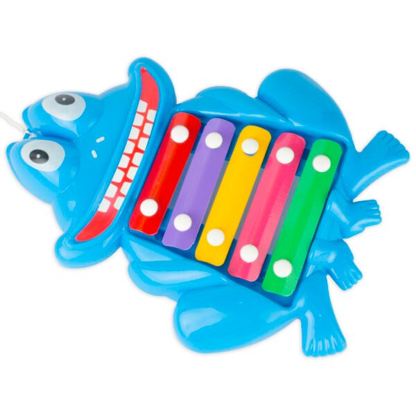 2 in 1 frog xylophone blue